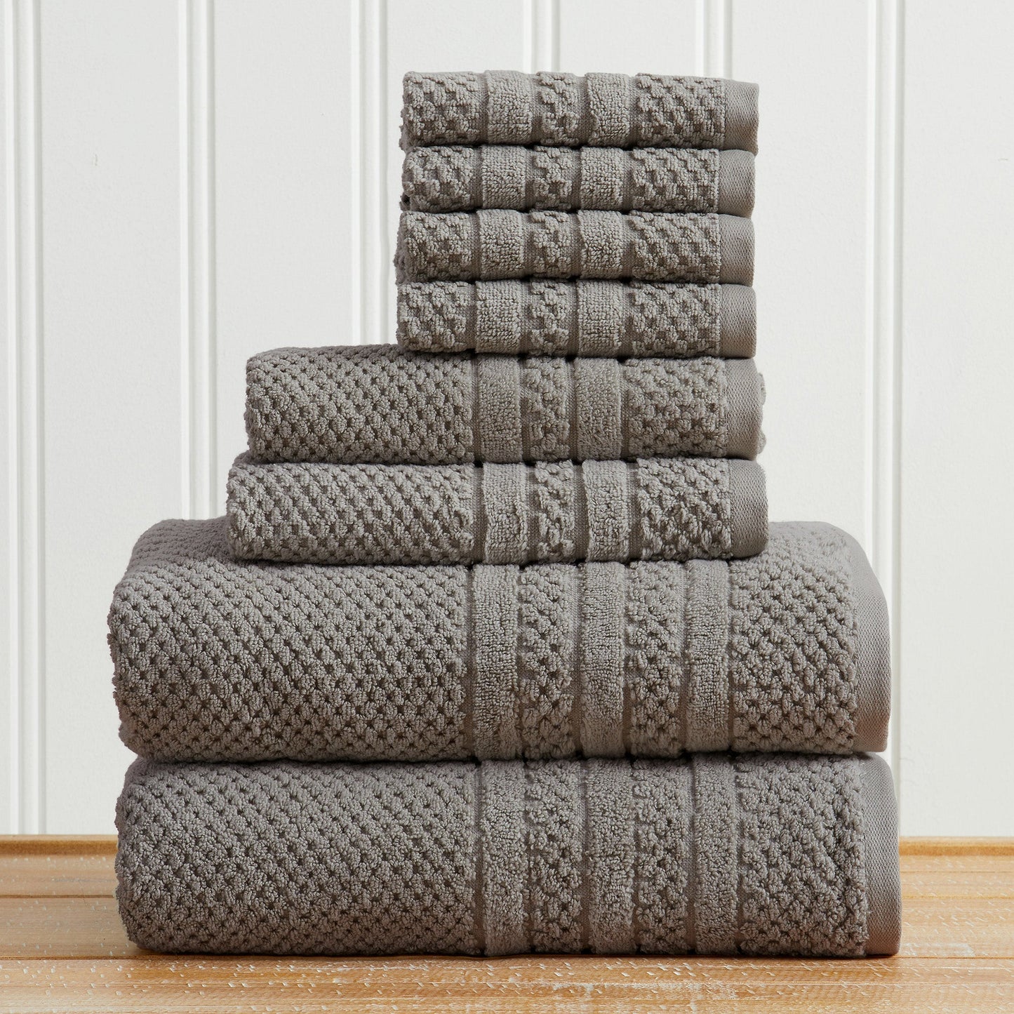 Checkered Jacquard Bath Towels