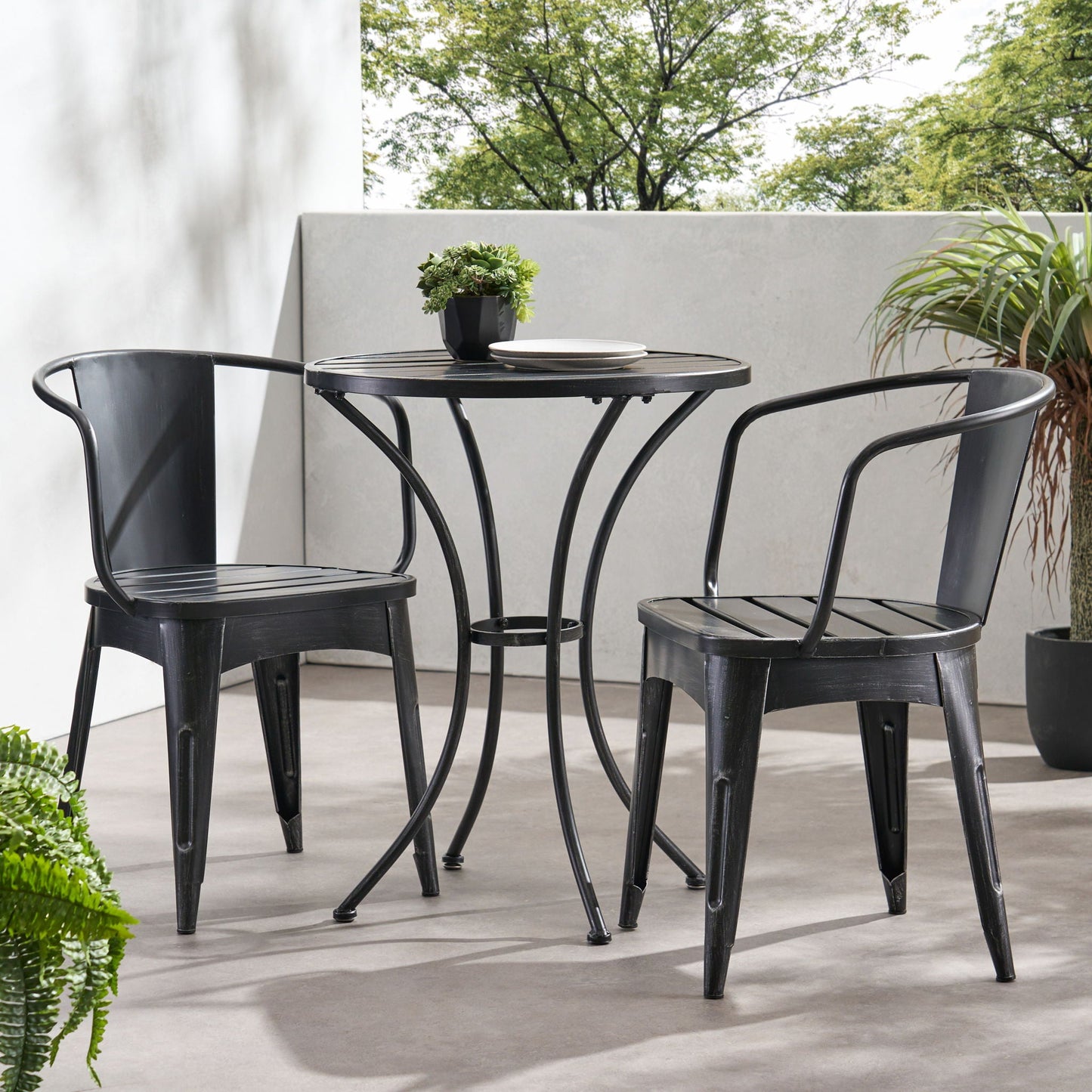 Yearn - 3 Piece Metal Bistro Set