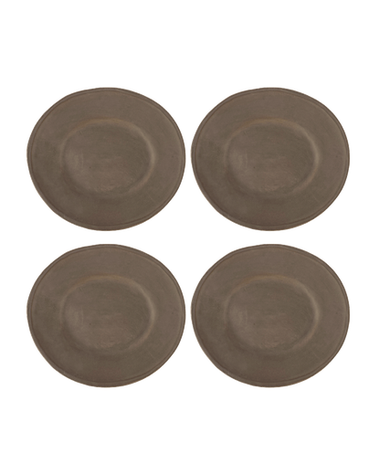 Earth Oval Dessert Plate - Set of 4