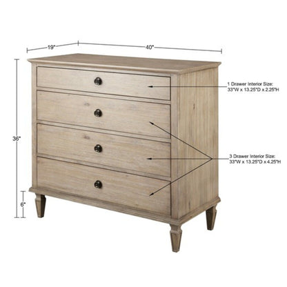 French Inspired Small Dresser