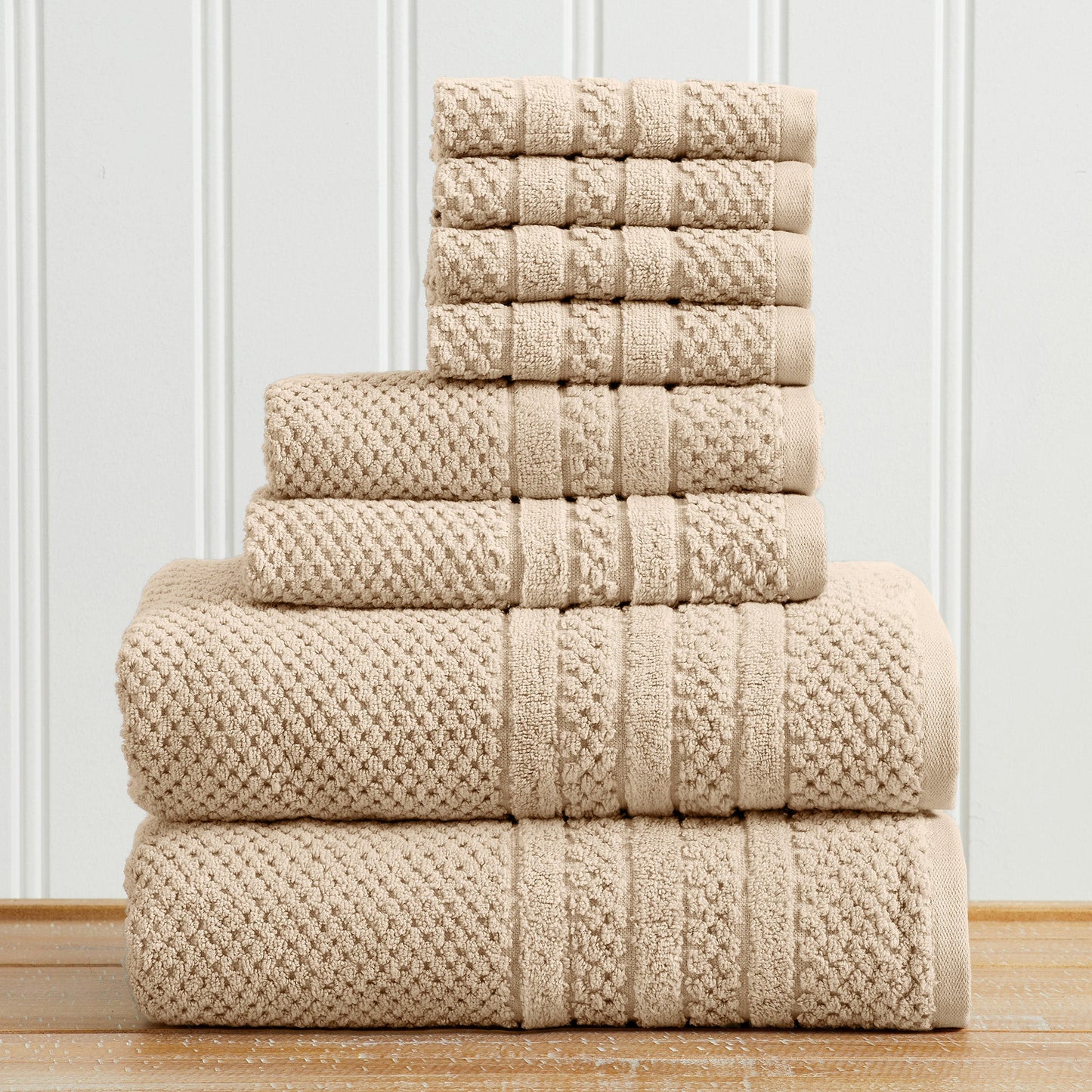 Checkered Jacquard Bath Towels