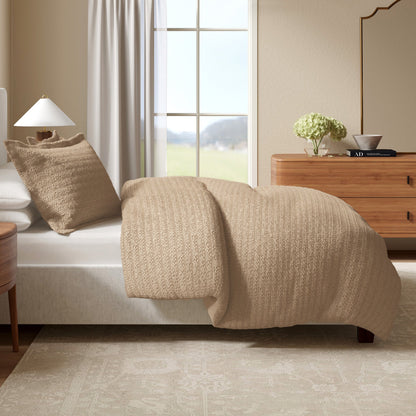 Honeycomb Waffle Duvet Set