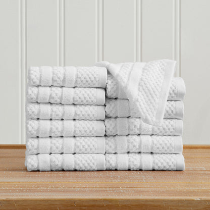 Checkered Jacquard Bath Towels