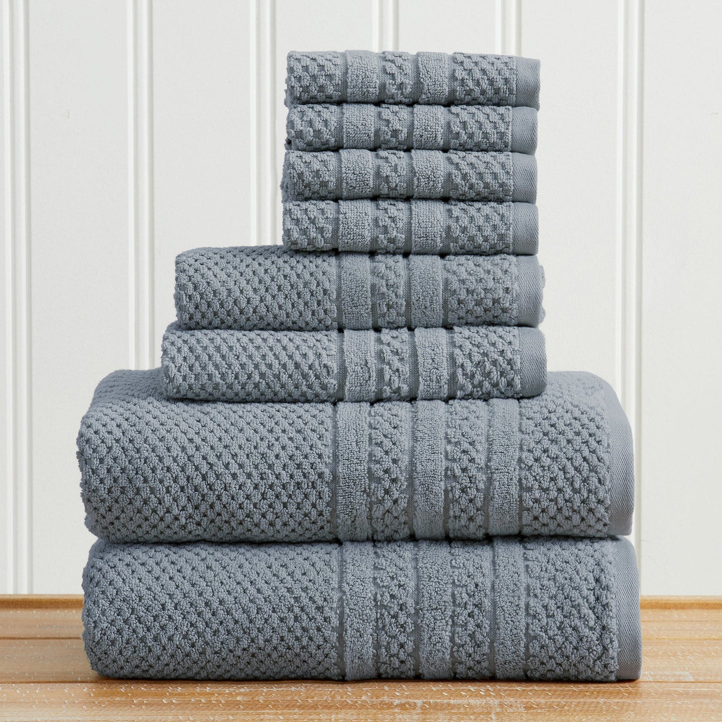 Checkered Jacquard Bath Towels