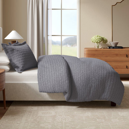 Honeycomb Waffle Duvet Set