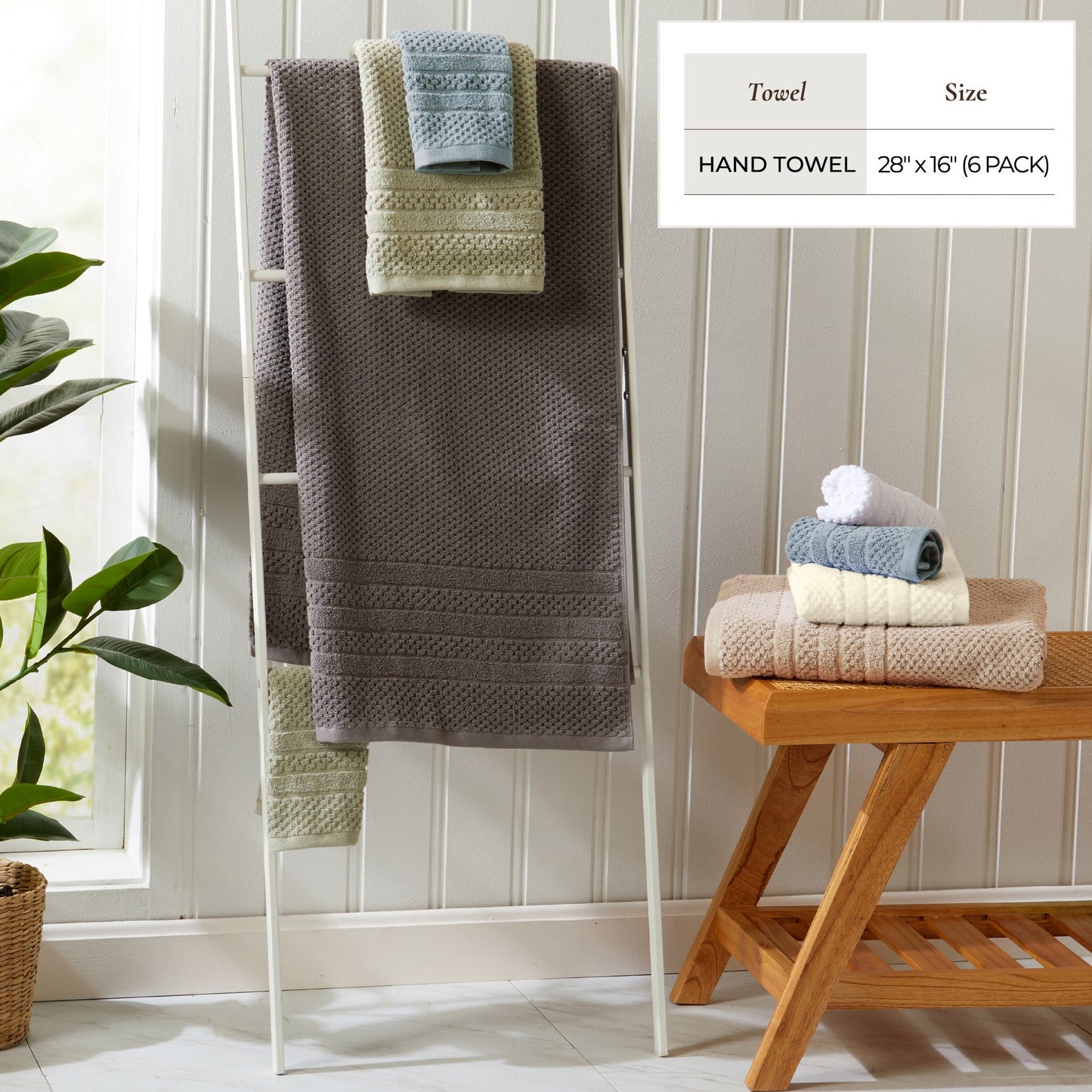 Checkered Jacquard Bath Towels