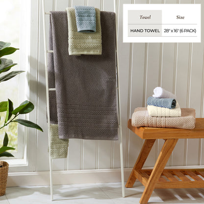 Checkered Jacquard Bath Towels