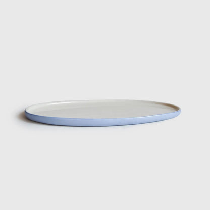 Forget-me-not/Chocolate Blue - Porcelain Oval Serving Platter