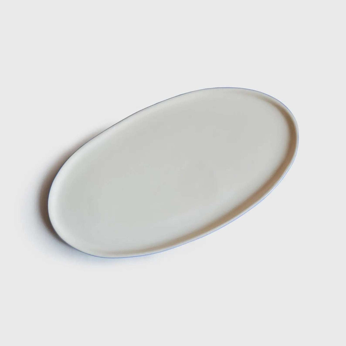 Forget-me-not/Chocolate Blue - Porcelain Oval Serving Platter