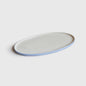 Forget-me-not/Chocolate Blue - Porcelain Oval Serving Platter