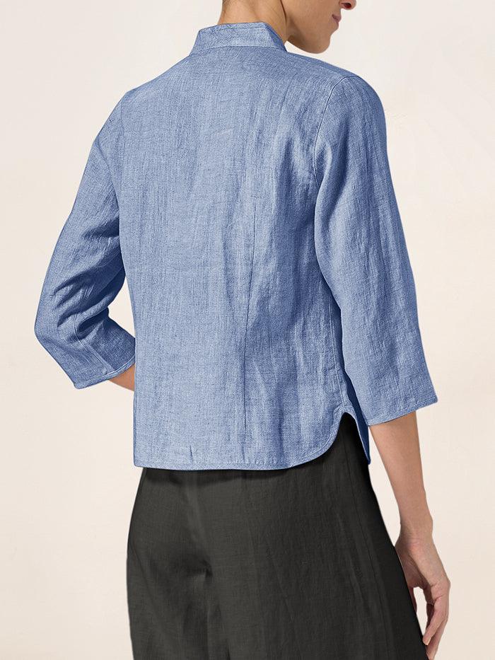 AMELIA Hand Button Fitted Jacket
