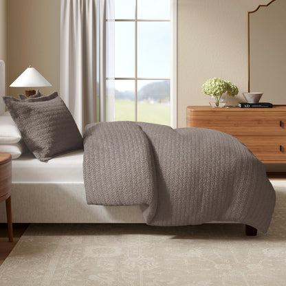 Honeycomb Waffle Duvet Set