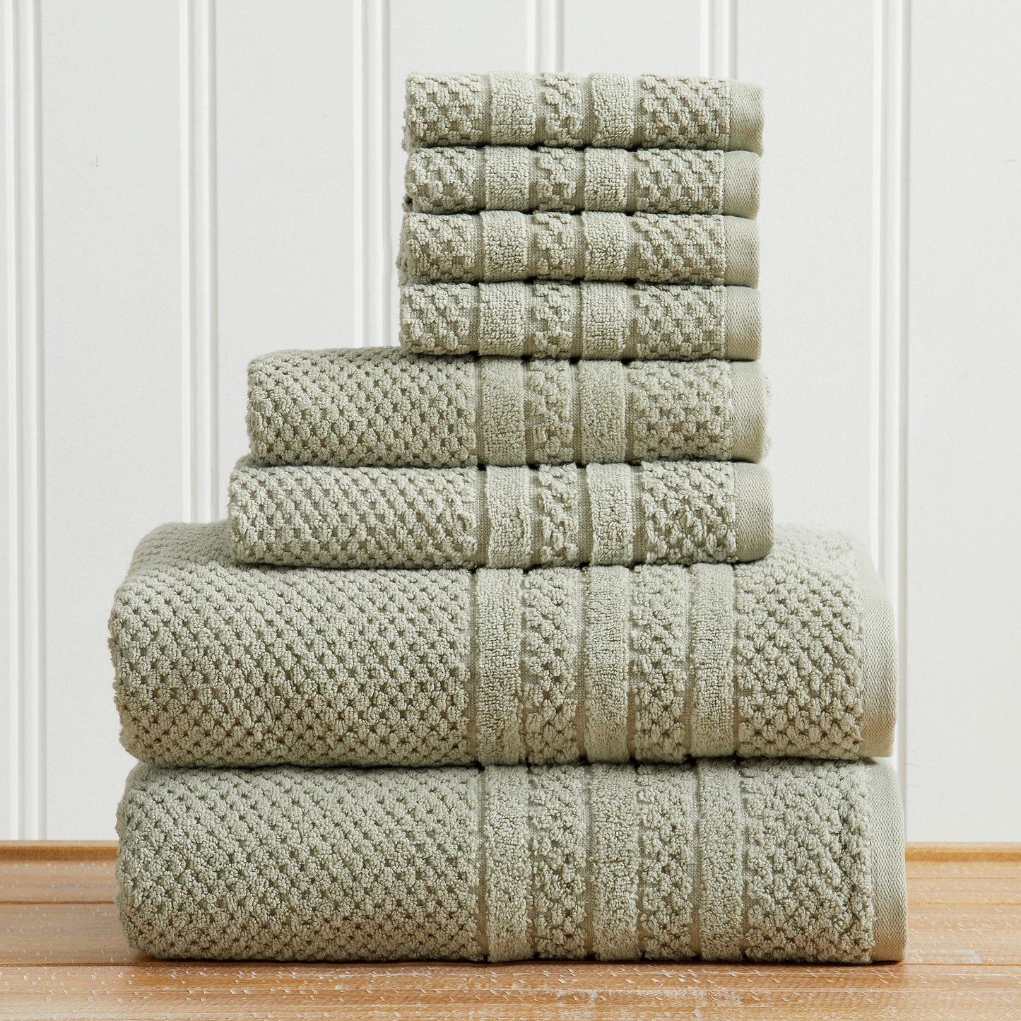 Checkered Jacquard Bath Towels