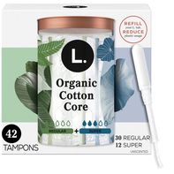 L. Tampons Regular/Super, Contains an Organic Cott...
️