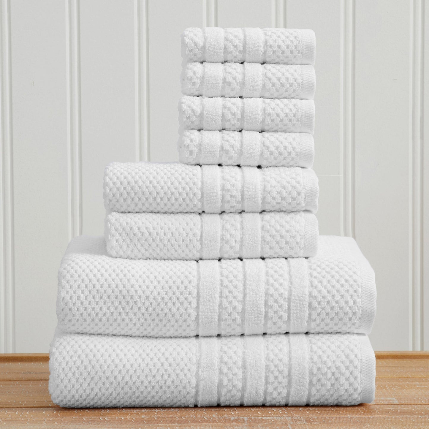 Checkered Jacquard Bath Towels