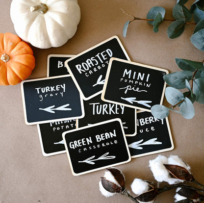 Mini Chalkboard Signs for Food
