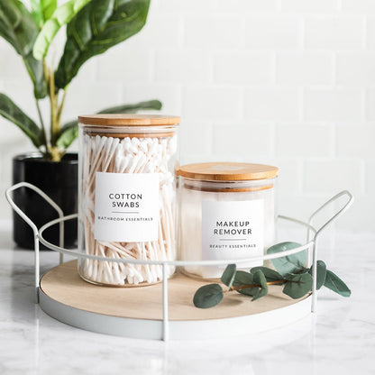 Minimalist Bathroom & Makeup Labels