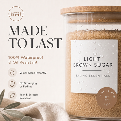 Minimalist Pantry Labels