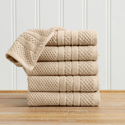 Checkered Jacquard Bath Towels