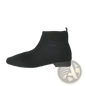 Plus Size Pointed Toe Knit Ankle Boots with Heel