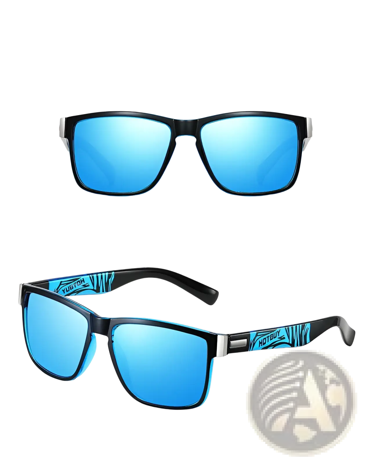 Polarized Square Sports Sunglasses with Uv400 Protection
