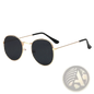 Rose Gold and Metallic Aviator Mirror Lens Sunglasses Set