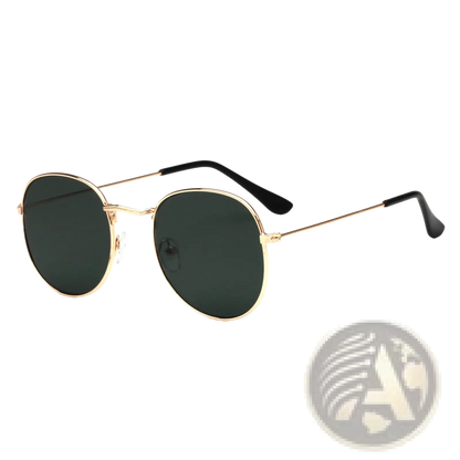 Rose Gold and Metallic Aviator Mirror Lens Sunglasses Set