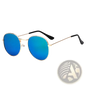 Rose Gold and Metallic Aviator Mirror Lens Sunglasses Set