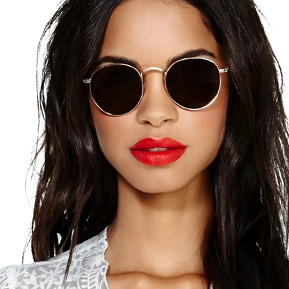 Rose Gold and Metallic Aviator Mirror Lens Sunglasses Set