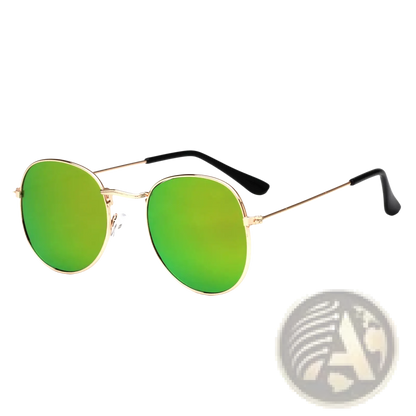 Rose Gold and Metallic Aviator Mirror Lens Sunglasses Set