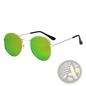 Rose Gold and Metallic Aviator Mirror Lens Sunglasses Set