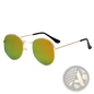 Rose Gold and Metallic Aviator Mirror Lens Sunglasses Set