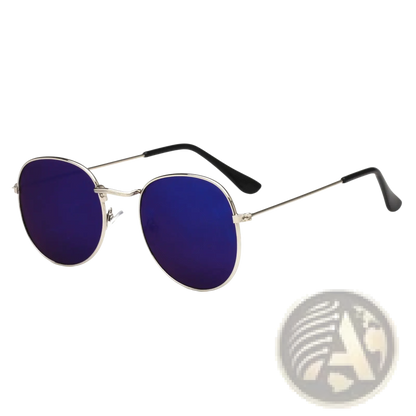 Rose Gold and Metallic Aviator Mirror Lens Sunglasses Set