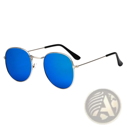 Rose Gold and Metallic Aviator Mirror Lens Sunglasses Set