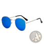 Rose Gold and Metallic Aviator Mirror Lens Sunglasses Set