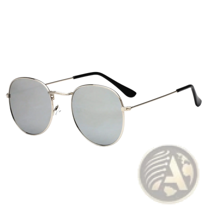 Rose Gold and Metallic Aviator Mirror Lens Sunglasses Set