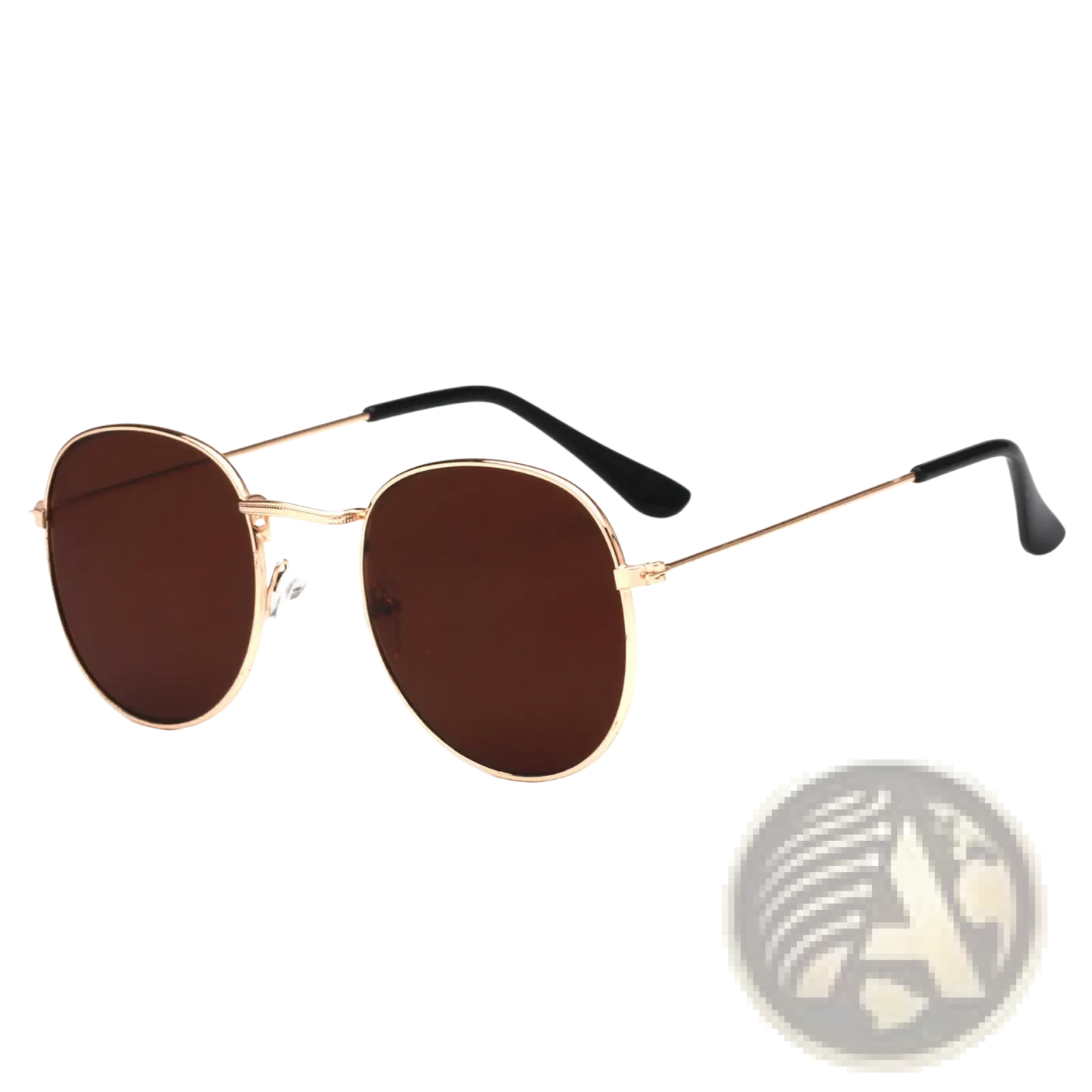Rose Gold and Metallic Aviator Mirror Lens Sunglasses Set