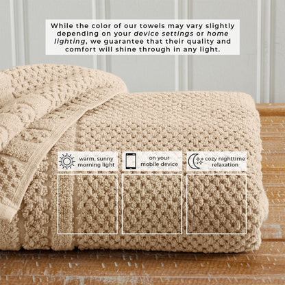 Checkered Jacquard Bath Towels