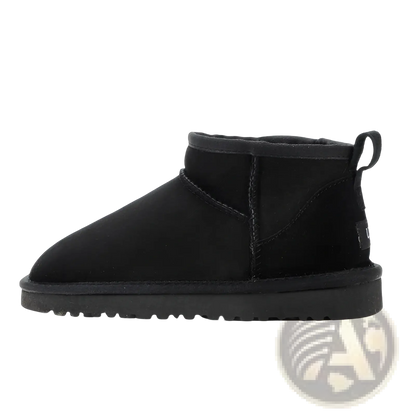 Sheepskin Mini Snow Boots Suede Leather Short Shoes