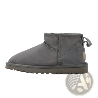Sheepskin Mini Snow Boots Suede Leather Short Shoes