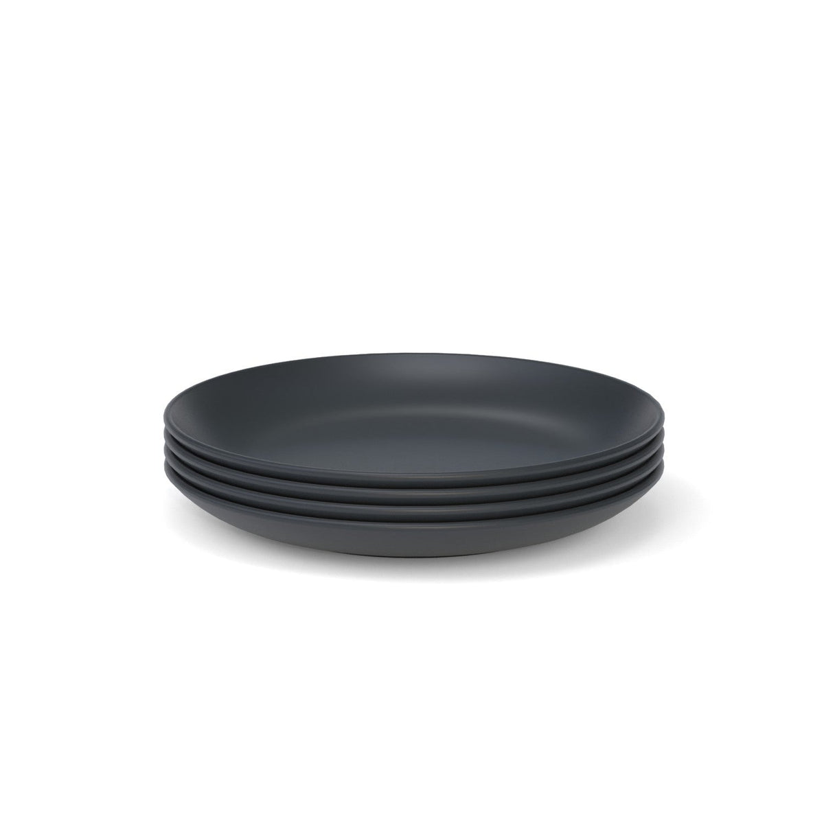 Black Bamboo 8 " Round Side Plate - Set of 4
