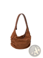 Suede Slouchy Dumpling Shoulder Bag Crossbody Hobo