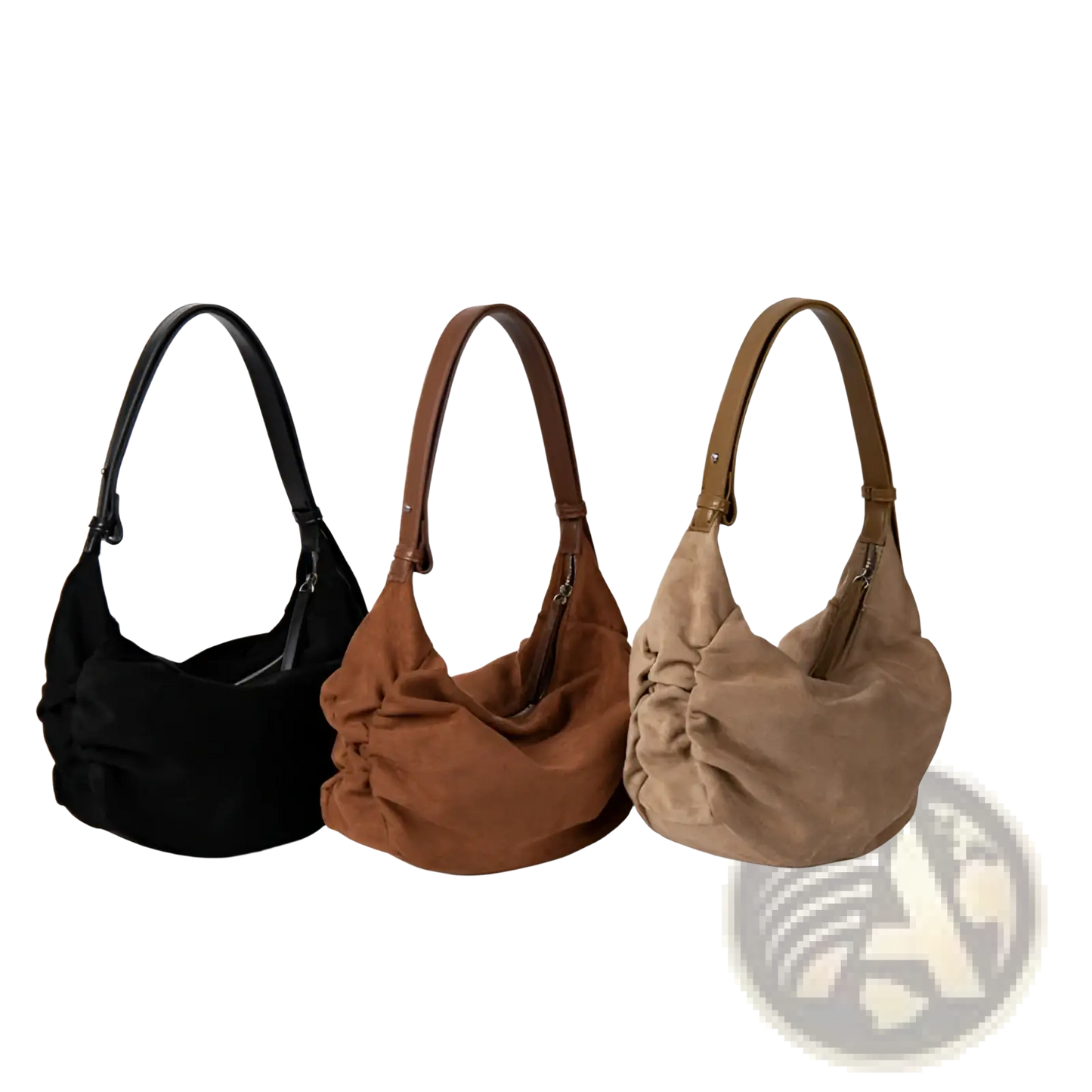 Suede Slouchy Dumpling Shoulder Bag Crossbody Hobo