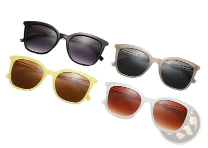 Vintage Cat Eye Sunglasses with Gold Chain Detail