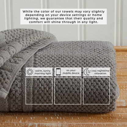 Checkered Jacquard Bath Towels