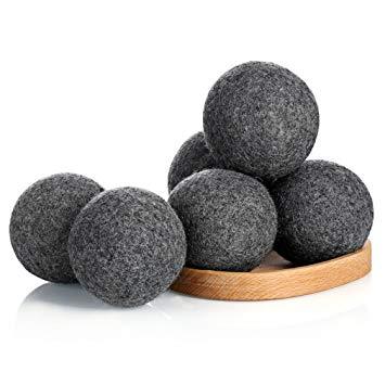 Wet Felted Alpaca Dryer Balls - Grey