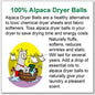 Wet Felted Alpaca Dryer Balls - Grey