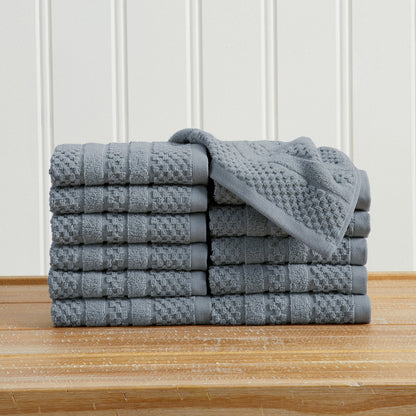 Checkered Jacquard Bath Towels