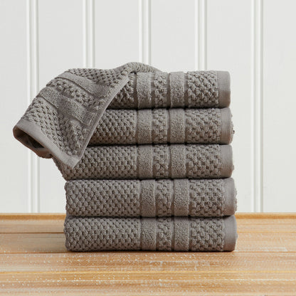 Checkered Jacquard Bath Towels