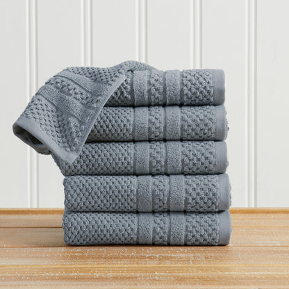 Checkered Jacquard Bath Towels